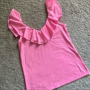 Lilly Pulitzer Ruffle Top Sz XS